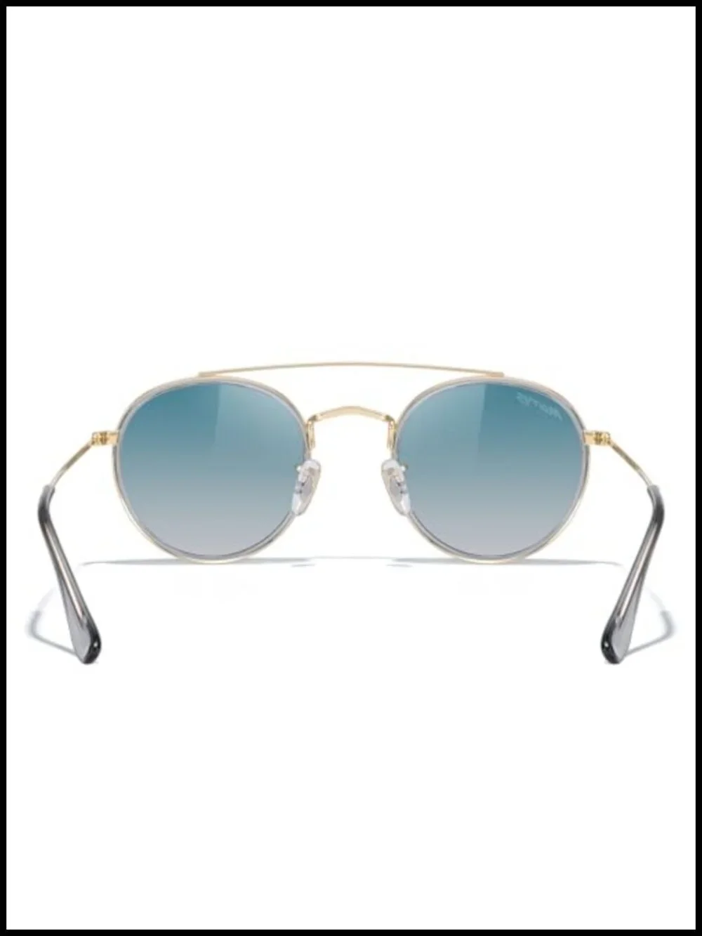 Retro Round Polarized Sunglasses Unisex Double Bridge Sun Glasses